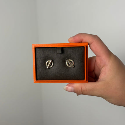 Boucles d’oreilles Hermès Mini chaîne d’ancre MM