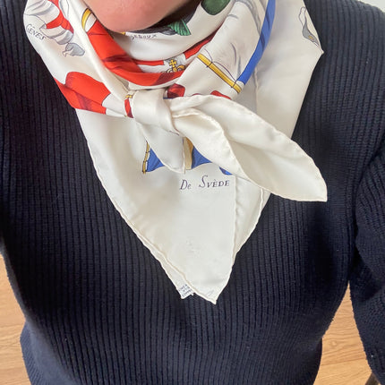 Carré Hermes 90cm « Pavois »