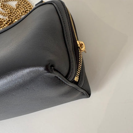 Sac Celine Clutch cuir noir