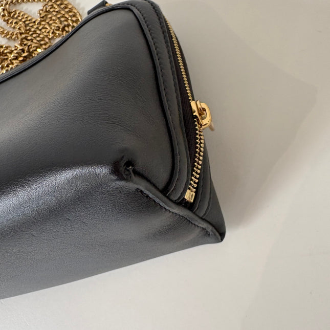 Sac Celine Clutch cuir noir