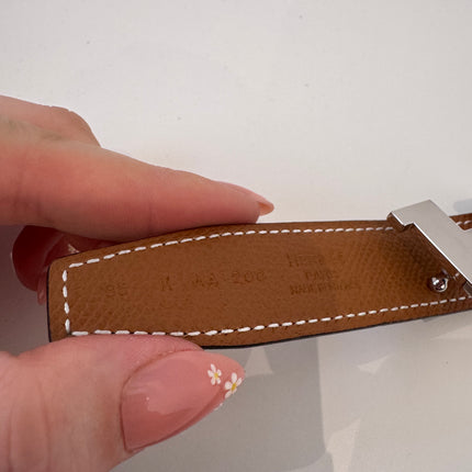 Ceinture Hermès H Réversible Gold & Noir 85cm