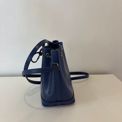 Sac Louis Vuitton Nano Noé Cuir Épi Marine
