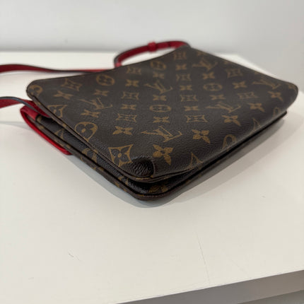 Sac Louis Vuitton bandoulière Twice Monogram & Rouge
