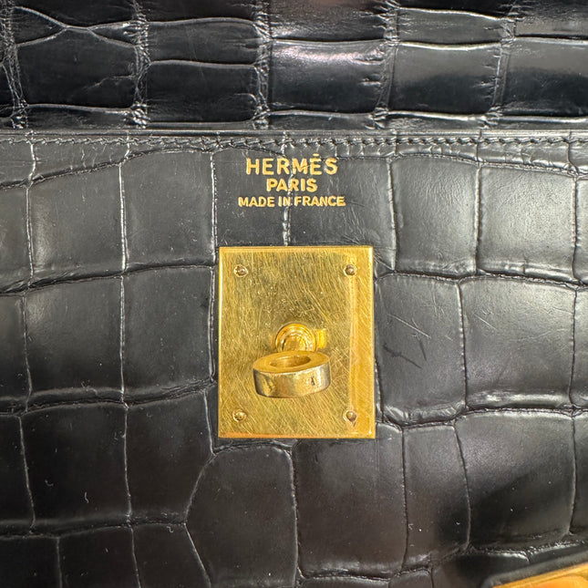 Sac Kelly 35 Hermès Cuir Croco