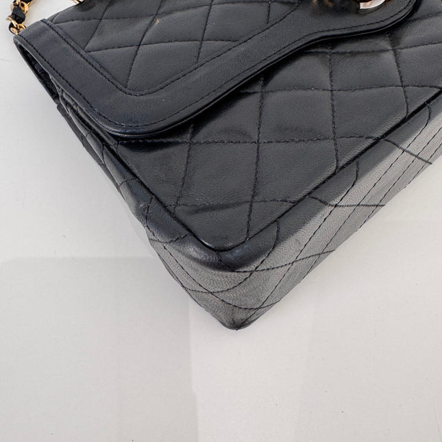 Sac Chanel vintage fermoir bicolore