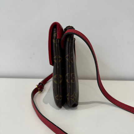 Sac Louis Vuitton bandoulière Twice Monogram & Rouge