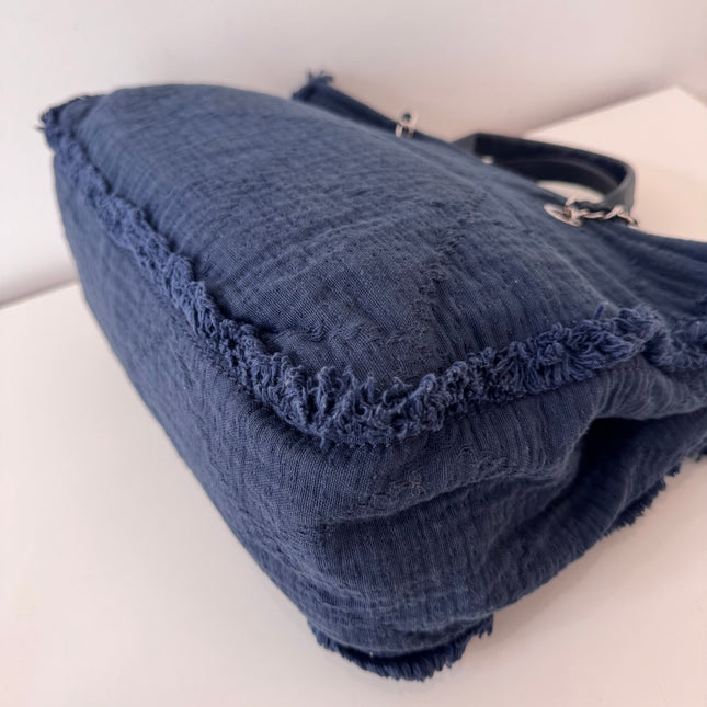 Cabas Chanel Deauville navy blue