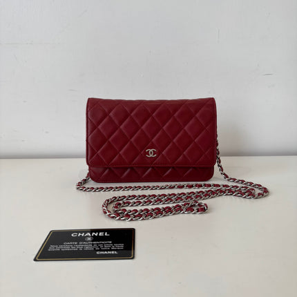 Sac Chanel Wallet on Chain Rouge Éteint