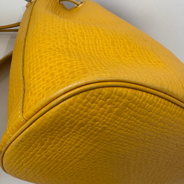Sac Courrèges seau vintage Jaune