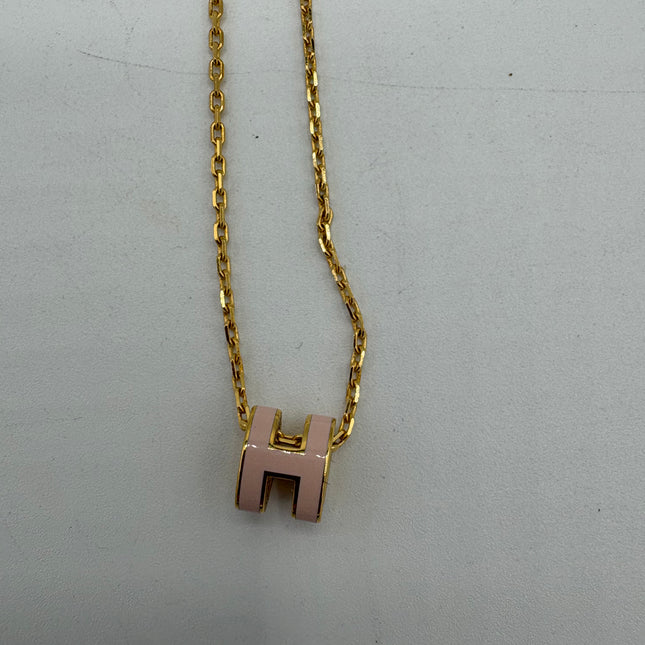 Collier Hermès Mini Pop H Rose dragée