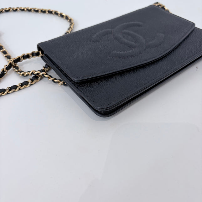 Sac Chanel Wallet On Chain Noir vintage