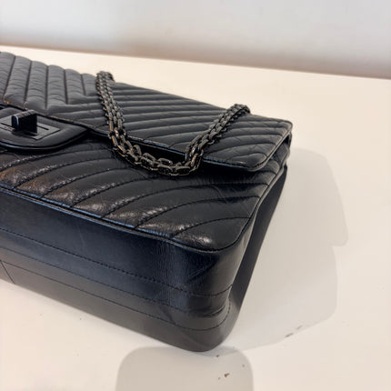 Sac Chanel Grand 2.55 Chevrons Noir
