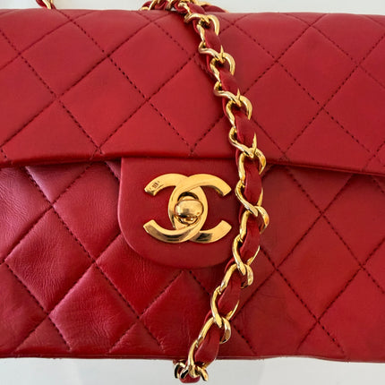 Sac Chanel Timeless Mini Square Rouge