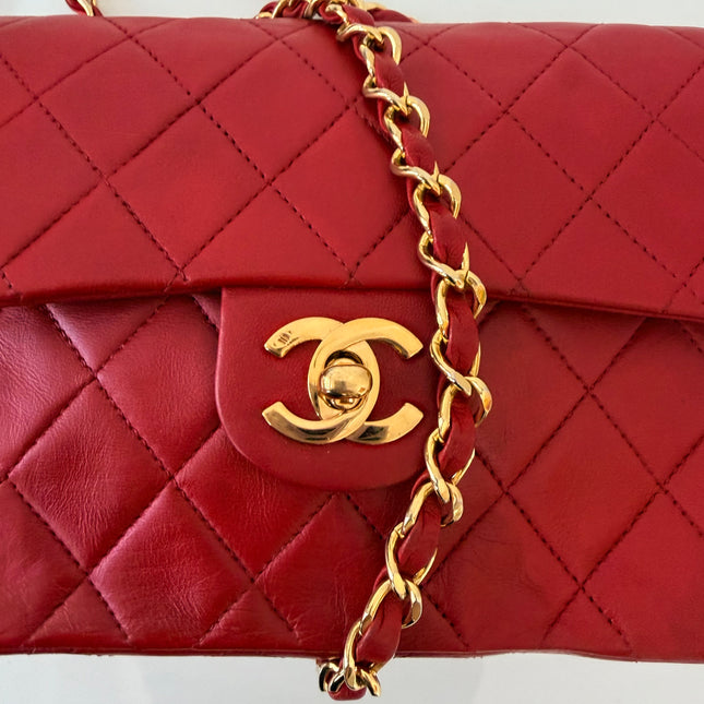 Sac Chanel Timeless Mini Square Rouge
