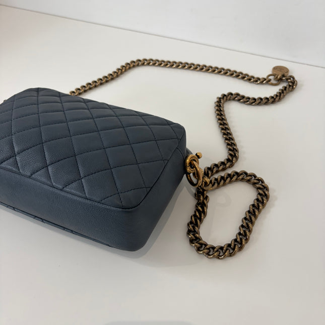 Sac Chanel Caméra Bleu éteint
