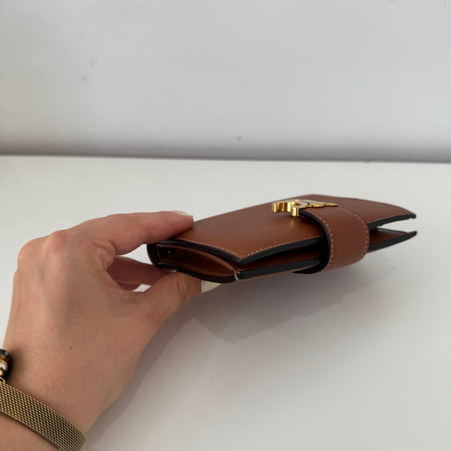 Portefeuille Celine Triomphe Moyen Tan