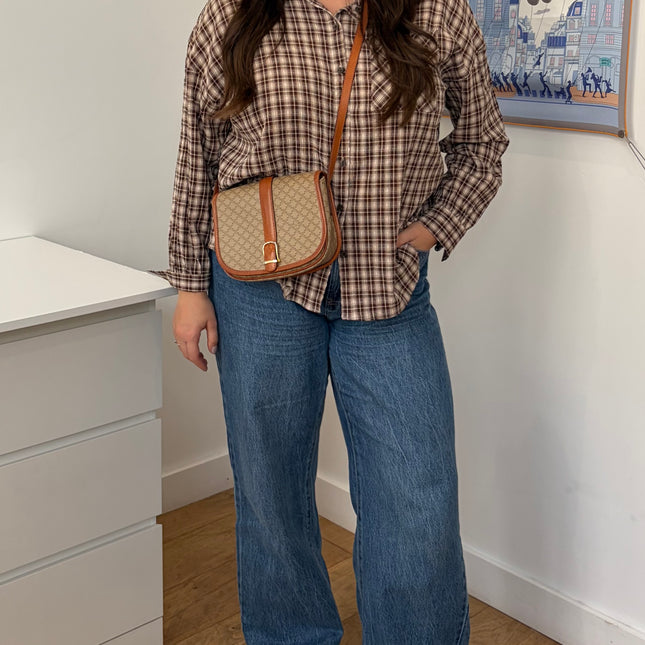 Sac Celine Macadam Beige