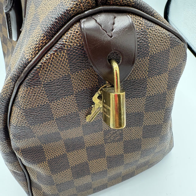 Sac Louis Vuitton Speedy 30 damier ébène