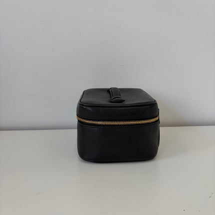 Vanity Chanel cuir caviar noir