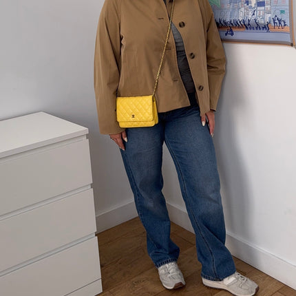 Sac Chanel Wallet on Chain Jaune