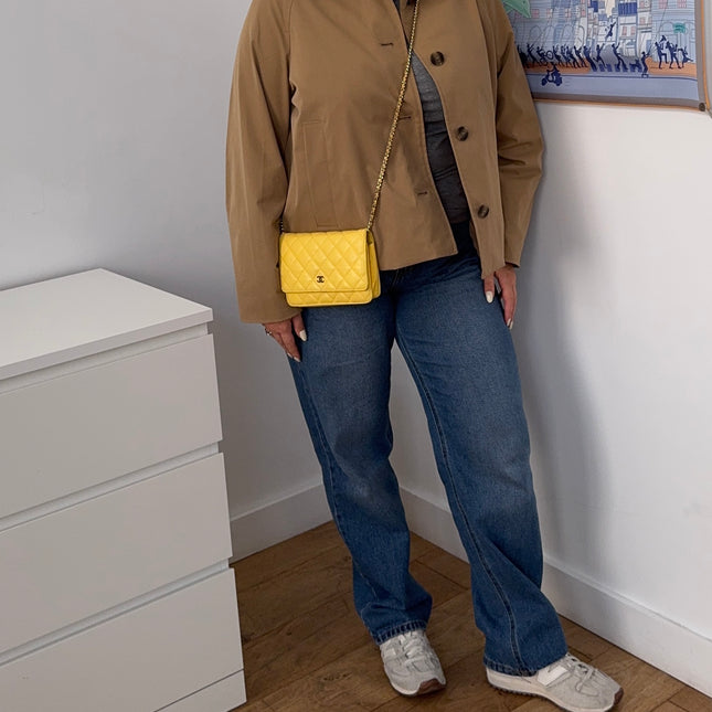 Sac Chanel Wallet on Chain Jaune