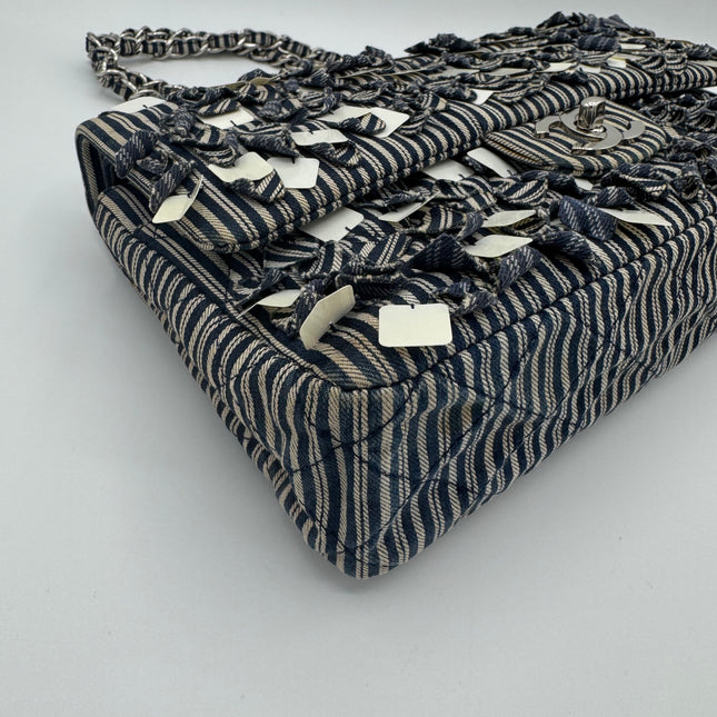 Sac Chanel Timeless Tissu Rayé