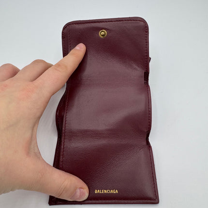 Portefeuille Balenciaga Bordeaux