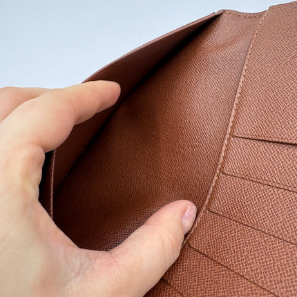 Portefeuille chéquier Louis Vuitton Monogram
