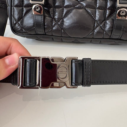 Sac Dior Camp Small cuir noir