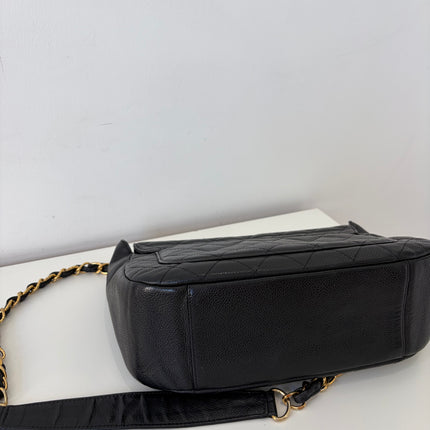 Sac Chanel Hobo bandoulière Cuir Caviar noir