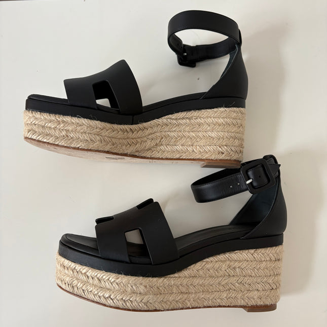 Espadrilles compensées Elda Hermès T37