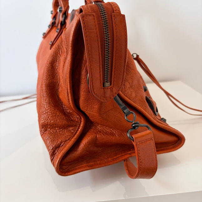 Sac Balenciaga city cognac