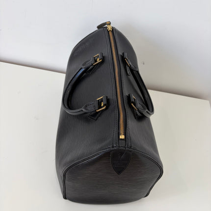 Sac Louis Vuitton Speedy 30 cuir épi noir