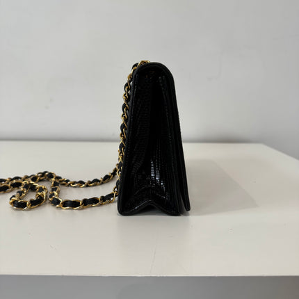 Sac Chanel Lézard Noir