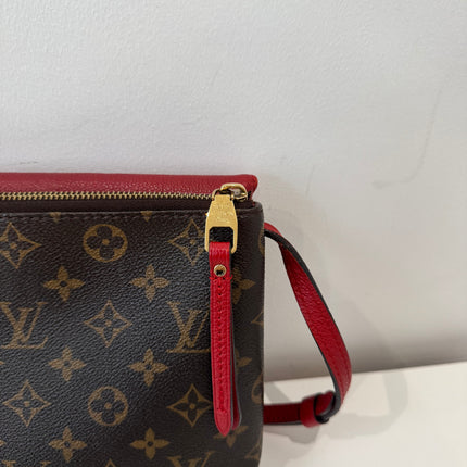Sac Louis Vuitton bandoulière Twice Monogram & Rouge