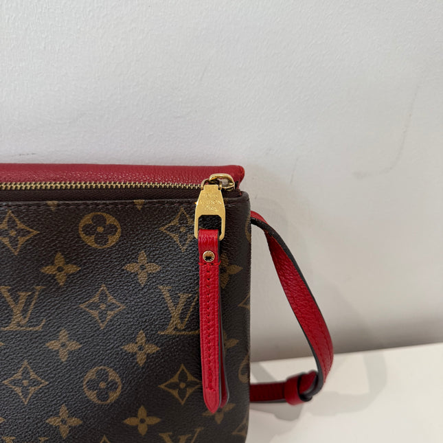 Sac Louis Vuitton bandoulière Twice Monogram & Rouge