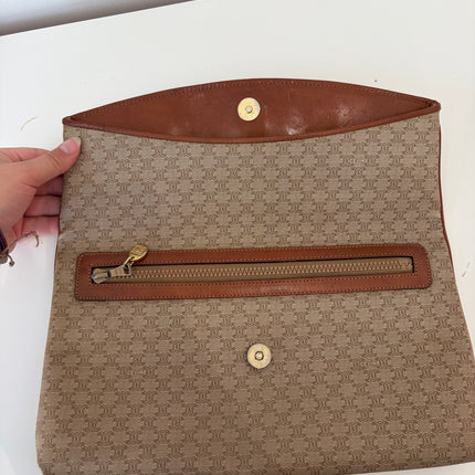 Pochette Celine Beige Macadam