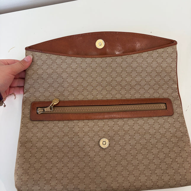 Pochette Celine Beige Macadam