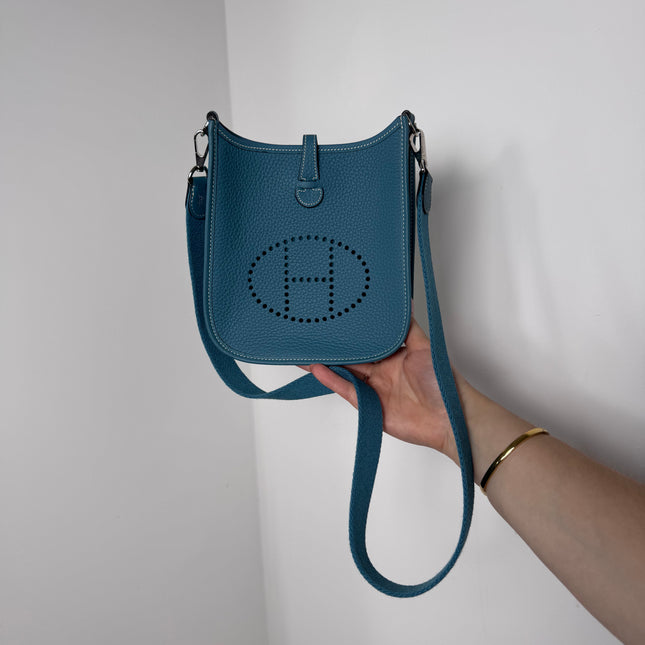 Sac Hermès Evelyne 16 Bleu Jean
