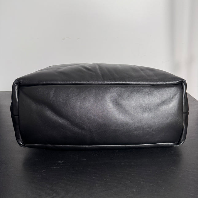 Sac Grand Cabas Saint Laurent cuir nappa noir