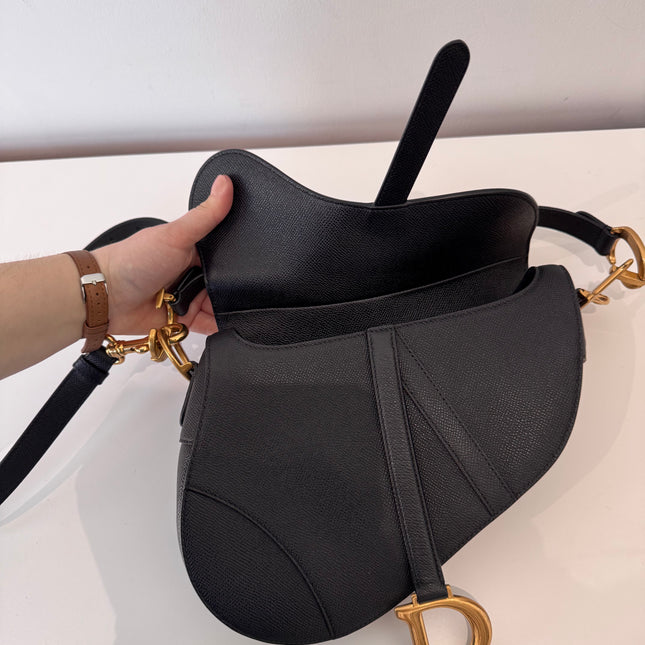 Sac Saddle Dior Moyen Noir Bandoulière