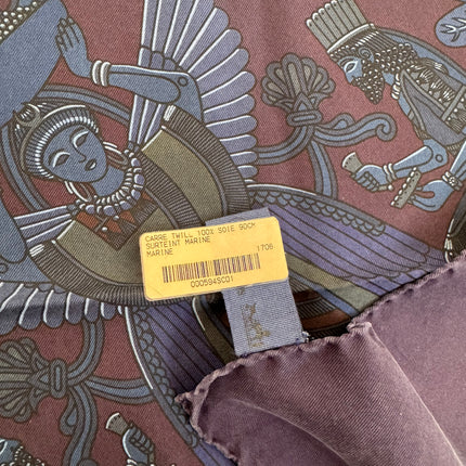 Carré Hermès 90cm marine