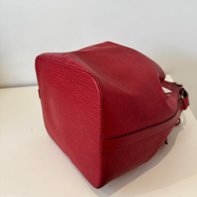 Sac Louis Vuitton Noé PM Épi Rouge