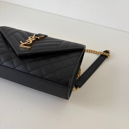 Sac Saint Laurent Enveloppe small Noir