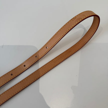Bandoulière Louis Vuitton de sac réglable cuir naturel