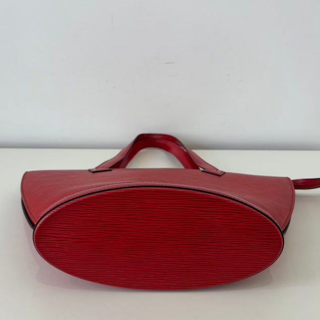 Sac Louis Vuitton Saint Jacques PM Cuir Épi Rouge