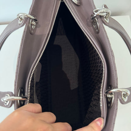 Sac Dior Lady Dior Large Prune