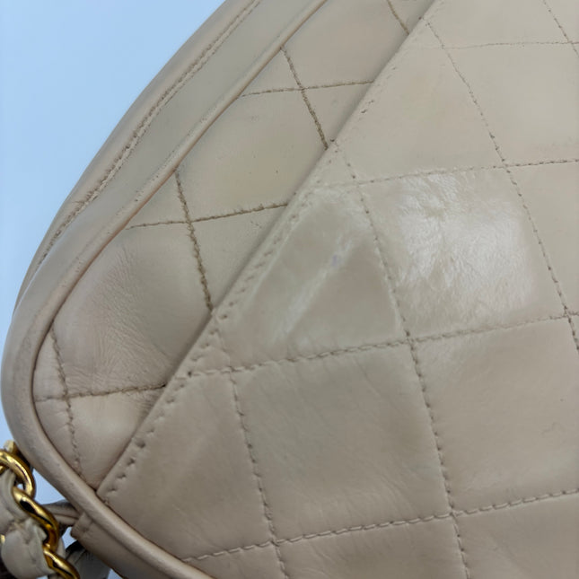 Sac Chanel caméra vintage beige