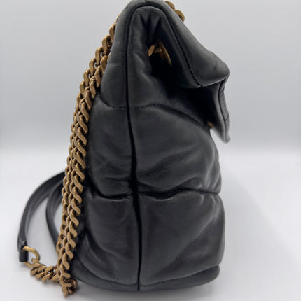Sac Saint Laurent Puffer Small Noir