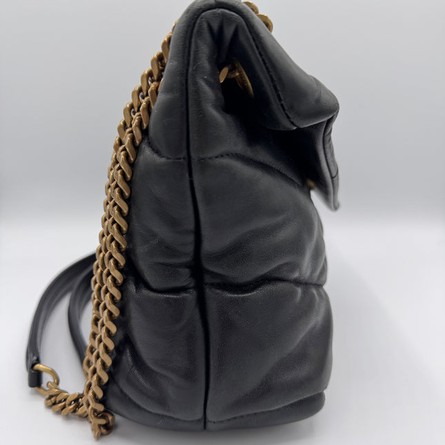 Sac Saint Laurent Puffer Small Noir